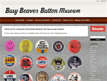 Tablet Screenshot of buttonmuseum.org